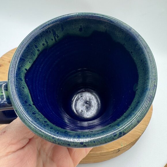 Split Twig Grand Canyon Pottery Mug Sunset Hill Stoneware Blue glaze mug cup - Picture 5 of 6